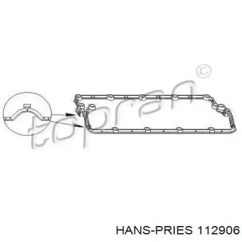 Прокладка клапанной крышки 112906 Hans Pries (Topran)