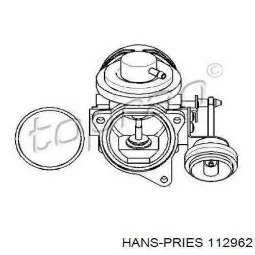 Клапан EGR рециркуляции газов Hans Pries (Topran) 112962