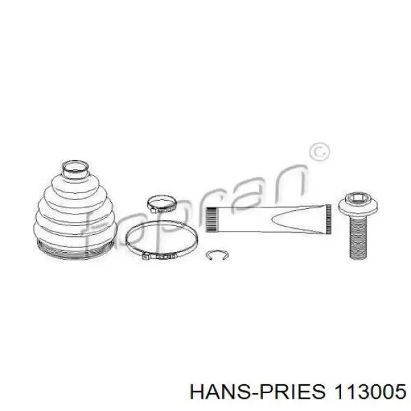 Пыльник ШРУСа наружный 113005 Hans Pries (Topran)