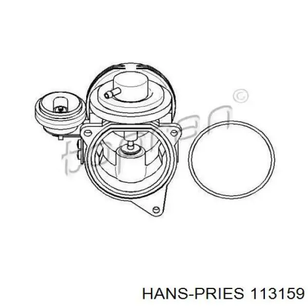 Клапан EGR рециркуляции газов Hans Pries (Topran) 113159