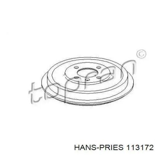 Тормозной барабан 113172 Hans Pries (Topran)