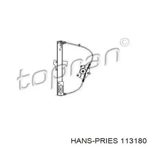 113180 Hans Pries (Topran) механизм стеклоподъемника двери задней левой
