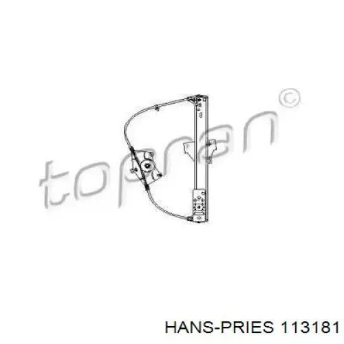 Механизм стеклоподъемника двери задней правой 113181 Hans Pries (Topran)