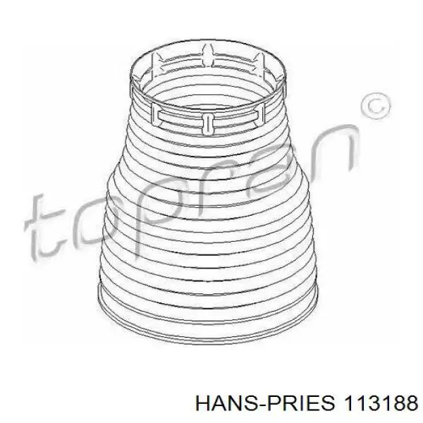 Чехол амортизатора переднего Hans Pries (Topran) 113188 цена, от 6.27 USD