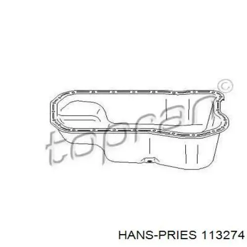 Поддон двигателя 113274 Hans Pries (Topran)