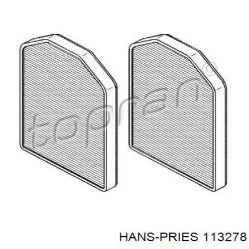 113278 Hans Pries (Topran) Внутрисалонный фильтр
