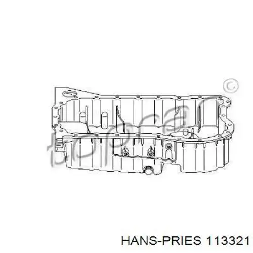 Поддон двигателя 113321 Hans Pries (Topran)