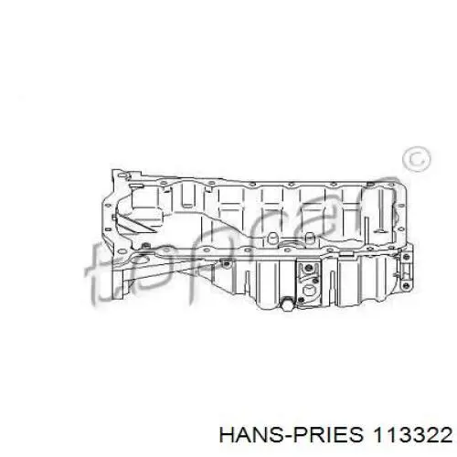 Поддон масляный картера двигателя HANS PRIES 113322