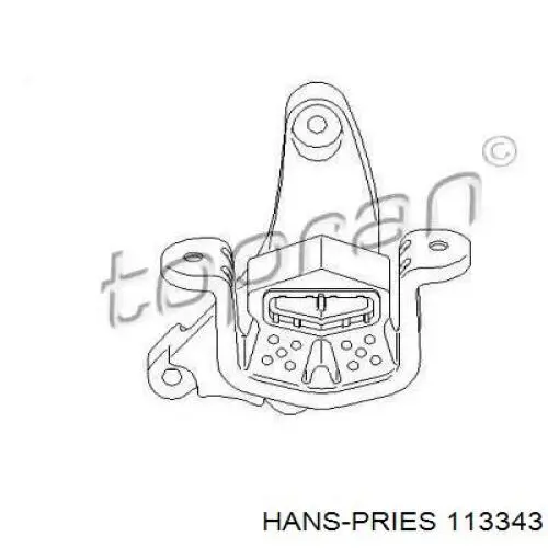 113343 Hans Pries (Topran) Подушка (опора) двигателя, левая