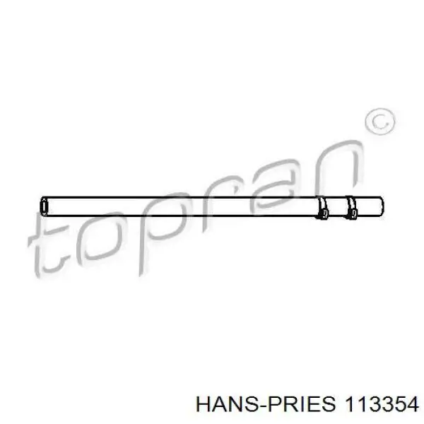 Шланг ГУР низкого давления, от радиатора к бачку Hans Pries (Topran) 113354