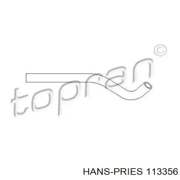 Шланг ГУР высокого давления 113356 Hans Pries (Topran)
