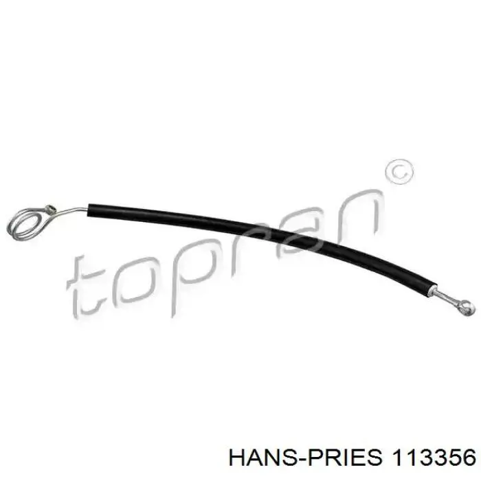113356 Hans Pries (Topran) шланг гур высокого давления от насоса до рейки (механизма)