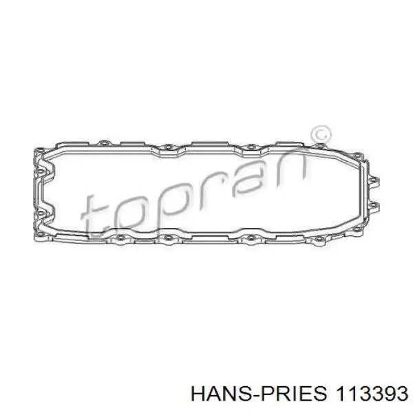 Прокладка поддона АКПП/МКПП 113393 Hans Pries (Topran)