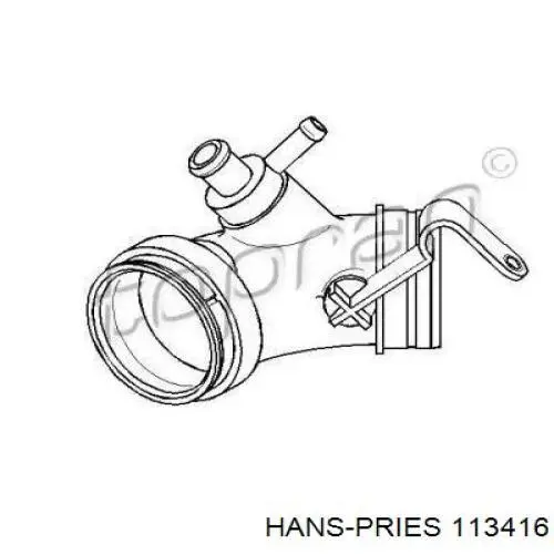 Патрубок воздушный, дроссельной заслонки Hans Pries (Topran) 113416 цена, от 7.01 USD
