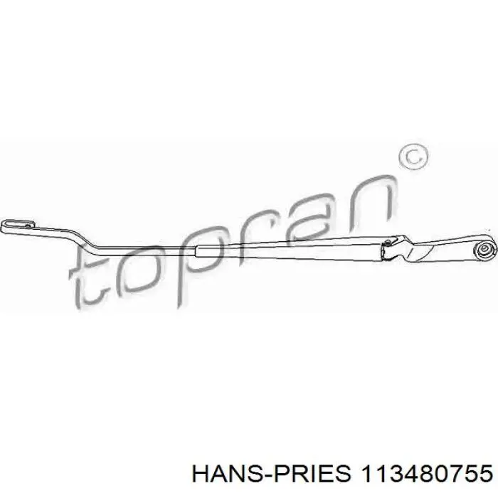 Рычаг-поводок стеклоочистителя лобового стекла Hans Pries (Topran) 113480755