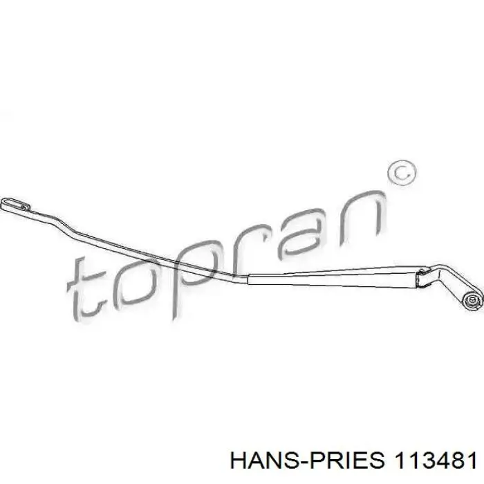 113481 Hans Pries (Topran) рычаг-поводок стеклоочистителя лобового стекла