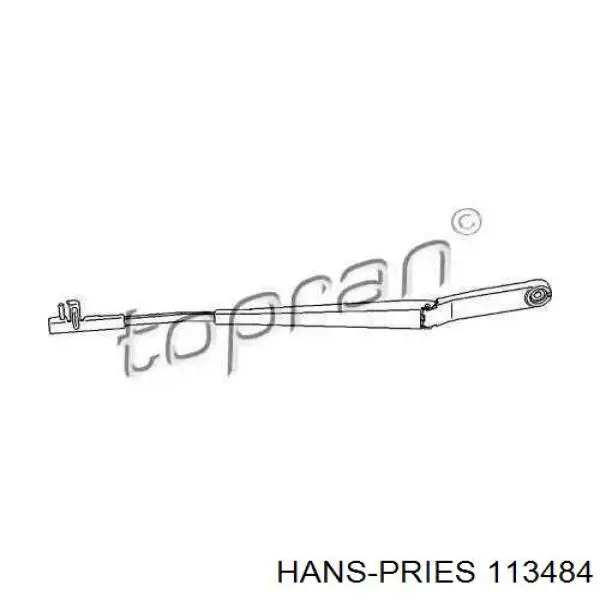 113484 Hans Pries (Topran) рычаг-поводок стеклоочистителя лобового стекла