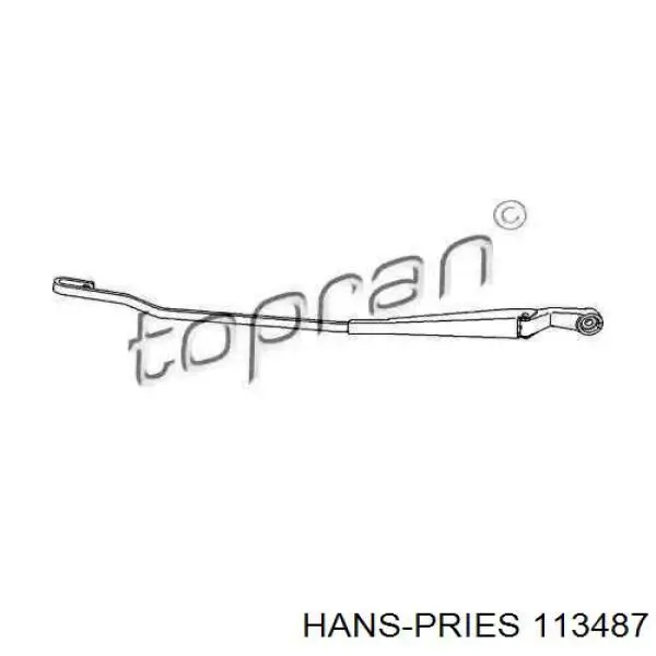 Рычаг-поводок стеклоочистителя лобового стекла 113487 Hans Pries (Topran)