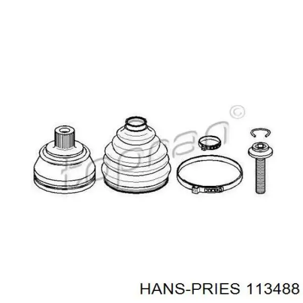 ШРУС наружный передний 113488 Hans Pries (Topran)