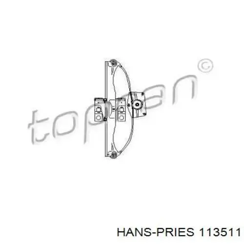 Механизм стеклоподъемника двери задней левой 113511 Hans Pries (Topran)