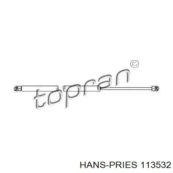 Амортизатор багажника 113532 Hans Pries (Topran)