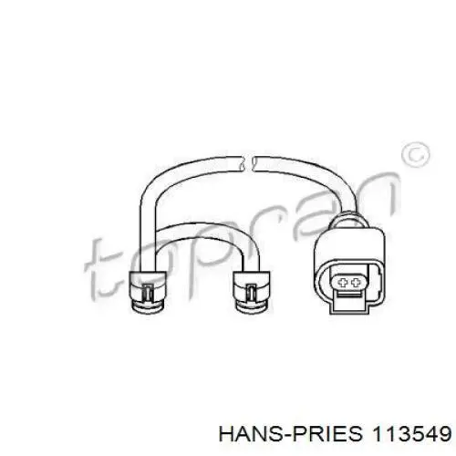 Датчик износа тормозных колодок передний 113549 Hans Pries (Topran)