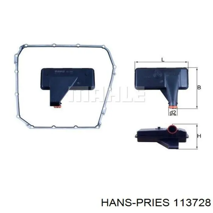Купить 113728 Hans Pries (Topran) Фильтр автоматической коробки передач