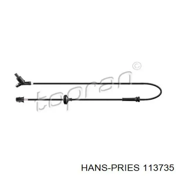 Датчик АБС (ABS) передний левый 113735 Hans Pries (Topran)