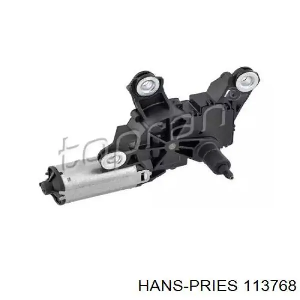 113768 Hans Pries (Topran) мотор стеклоочистителя заднего стекла