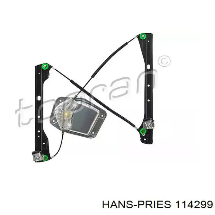 114299 Hans Pries (Topran) mecanismo de acionamento de vidro da porta dianteira esquerda