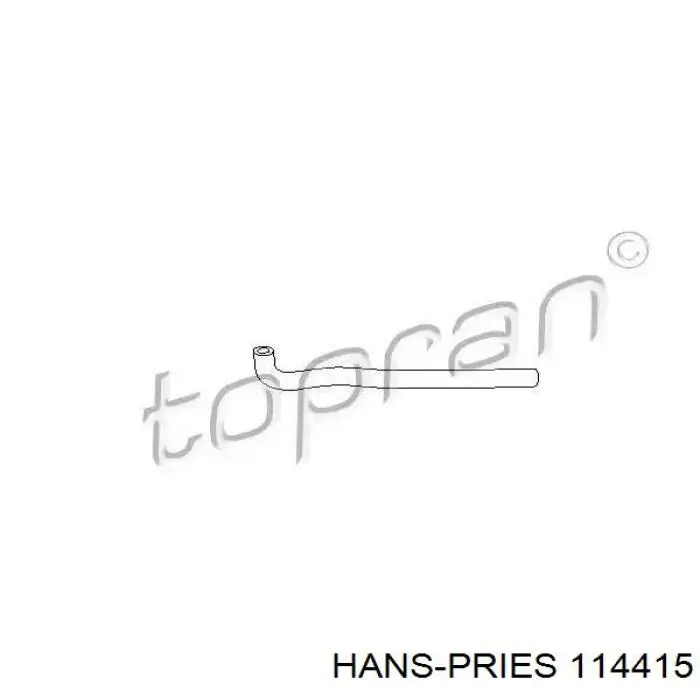 Фланец системы охлаждения 114415 Hans Pries (Topran)