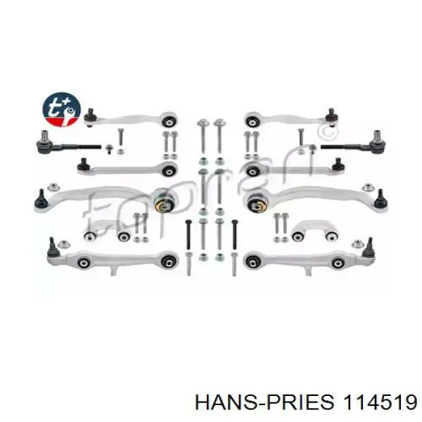 114519 Hans Pries (Topran) комплект рычагов передней подвески