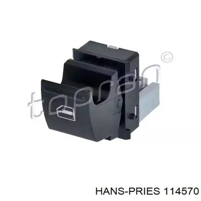 Кнопка включения мотора стеклоподъемника задняя Hans Pries (Topran) 114570