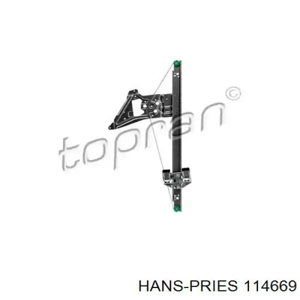 Механизм стеклоподъемника двери передней левой 114669 Hans Pries (Topran)