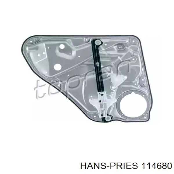 Механизм стеклоподъемника двери задней правой 114680 Hans Pries (Topran)