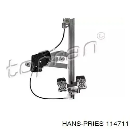 Механизм стеклоподъемника двери задней левой 114711 Hans Pries (Topran)