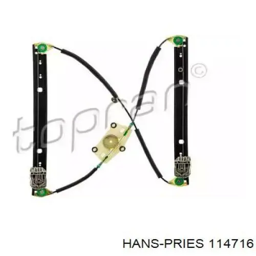 Механизм стеклоподъемника двери задней правой 114716 Hans Pries (Topran)