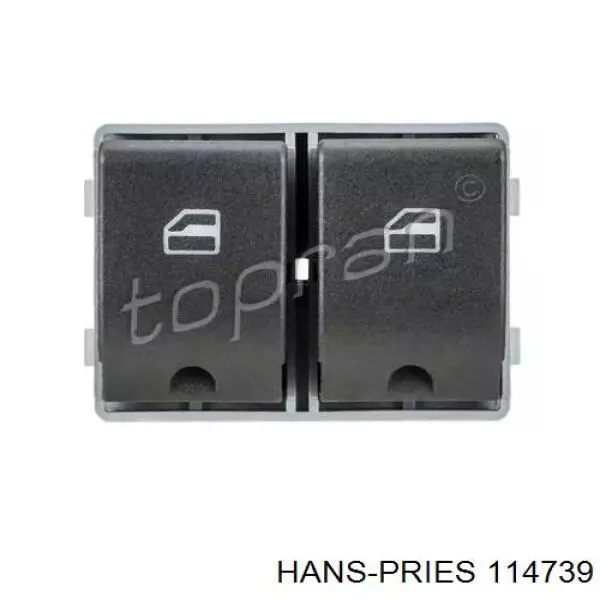 114739 Hans Pries (Topran) unidade de botões dianteira esquerda de controlo de elevador de vidro