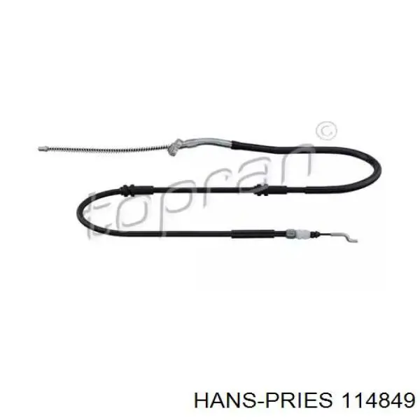114849 Hans Pries (Topran) Трос ручного тормоза задний правый/левый