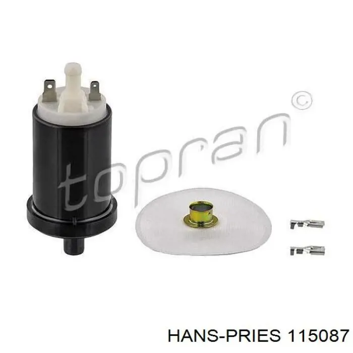 115087 Hans Pries (Topran) прокладка шланга отвода масла от турбины