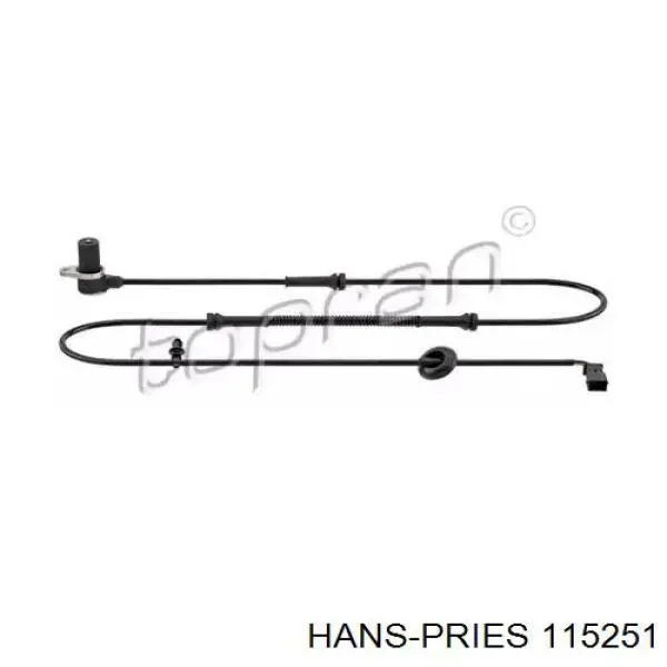 115251 Hans Pries (Topran) sensor abs traseiro