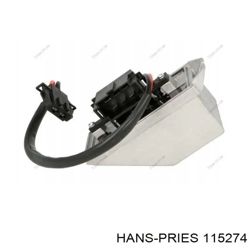 115274 Hans Pries (Topran) резистор (сопротивление вентилятора печки (отопителя салона))