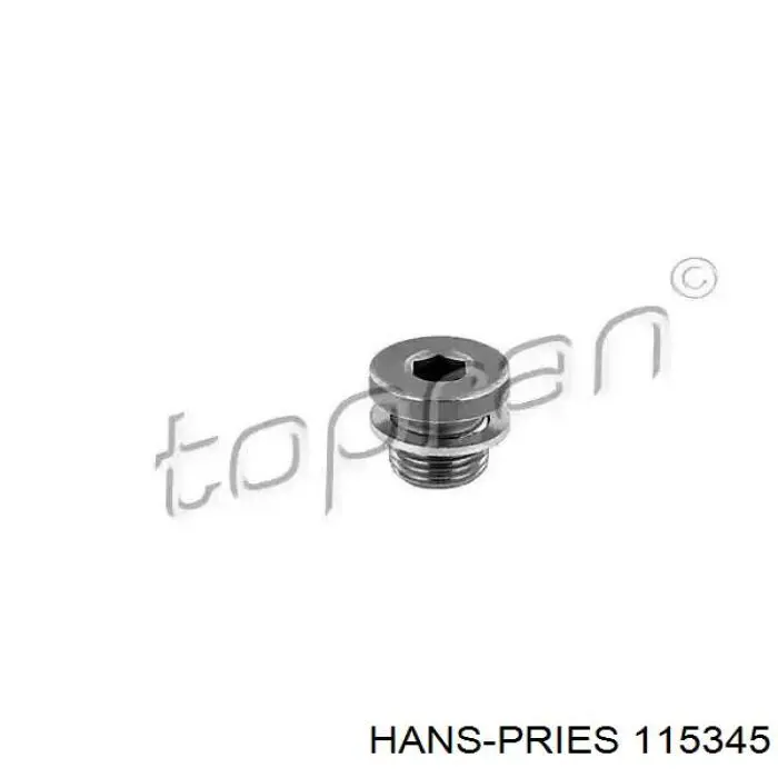 115345 Hans Pries (Topran) tampão de panela da caixa automática de mudança
