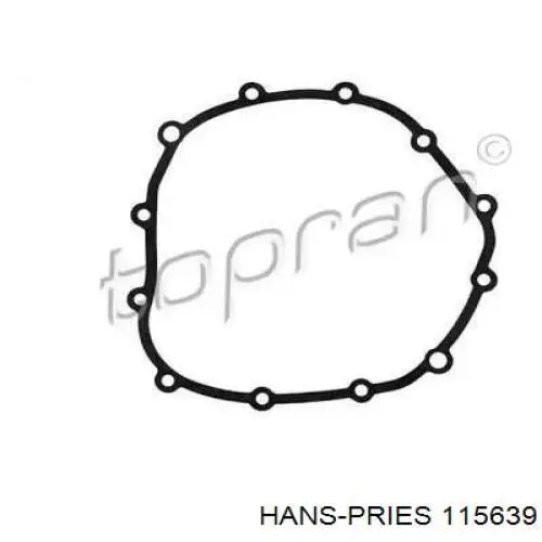 115 639 Hans Pries (Topran) vedante de tampa da caixa de mudança