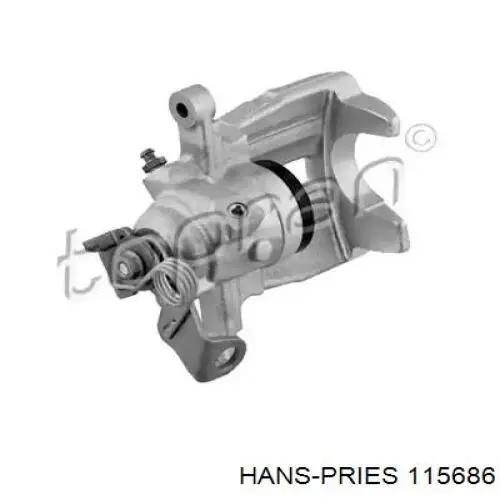 Суппорт тормозной задний левый 115686 Hans Pries (Topran)