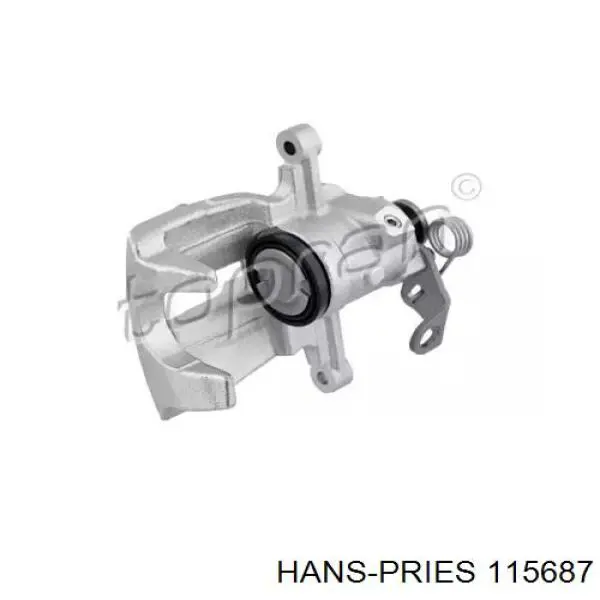 115687 Hans Pries (Topran) суппорт тормозной задний правый
