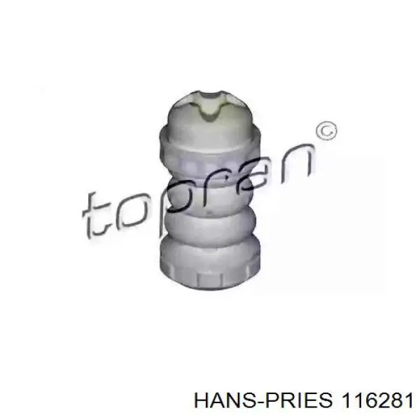 116 281 Hans Pries (Topran) pára-choque (grade de proteção de amortecedor traseiro)