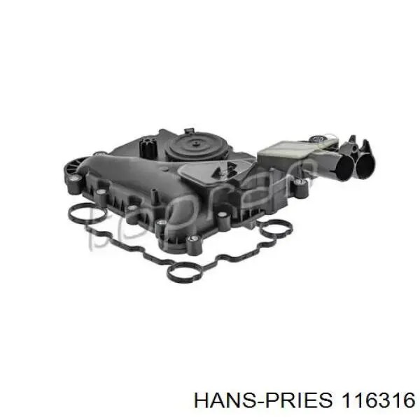 116316 Hans Pries (Topran) válvula pcv de ventilação dos gases de cárter