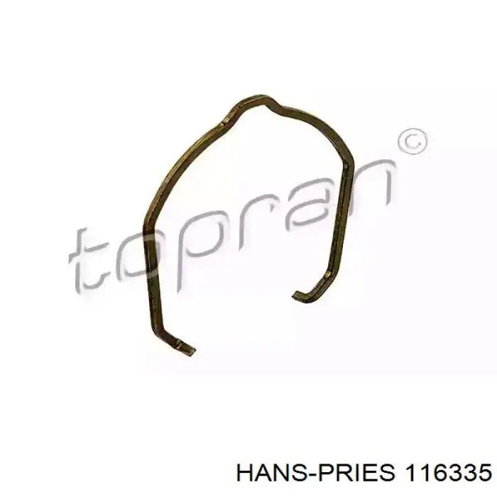 116335 Hans Pries (Topran) braçadeira de cano derivado de intercooler