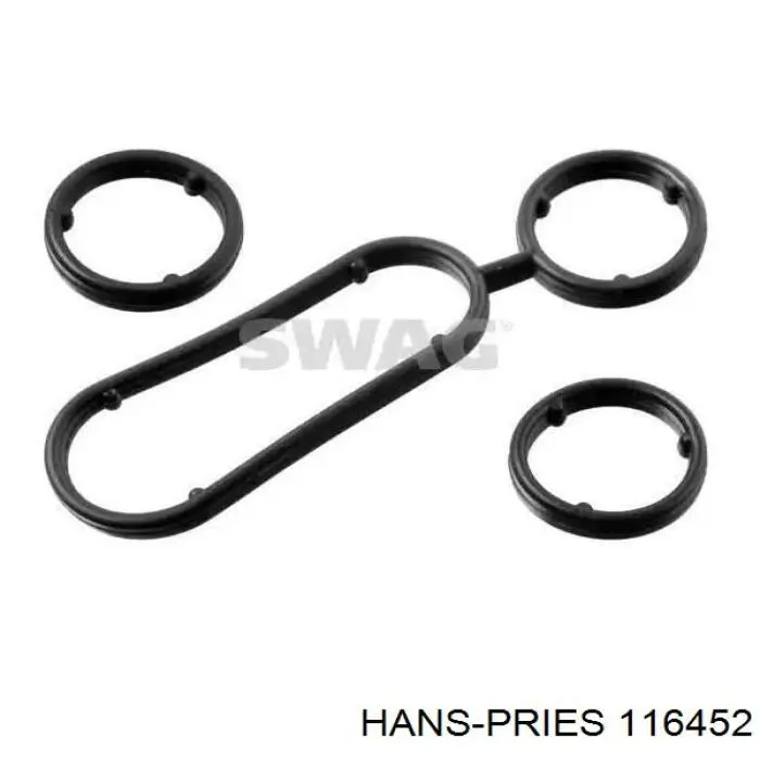 Прокладка радиатора масляного Hans Pries (Topran) 116452 цена, от 0.20 USD